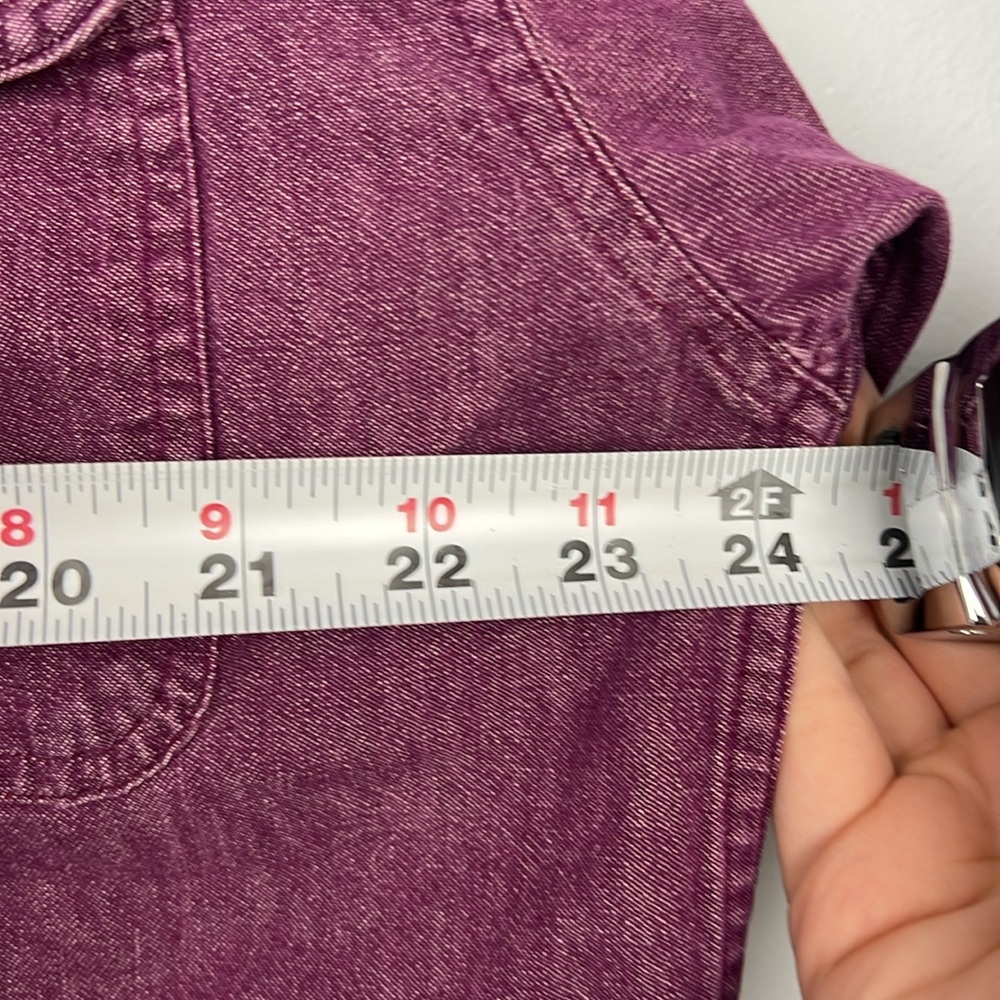Vintage Eddie Bauer purple denim button down men’s XL cotton shirt - Picture 5 of 7